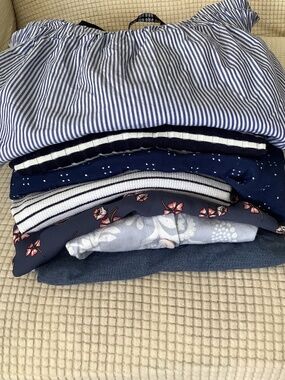 💙Blue Cotton  Summer Top Bundle